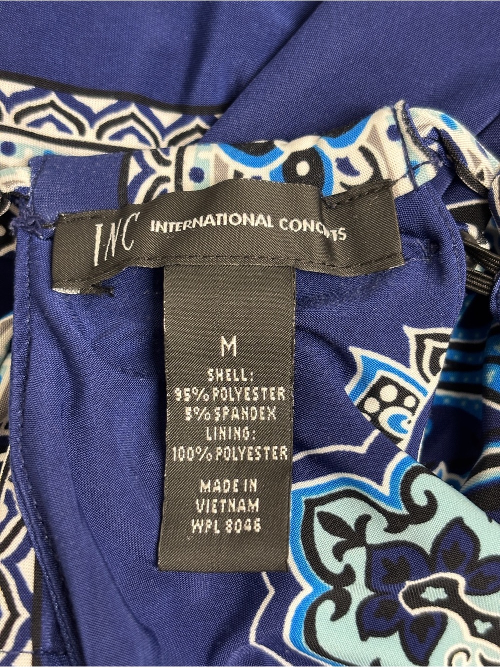 INC International Concepts | Blue Paisley Halter Maxi Dress | Size Medium - Picture 4 of 5